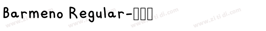 Barmeno Regular字体转换
